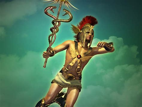 Hermes: Olympus God And Messenger Of Greek Mythology.